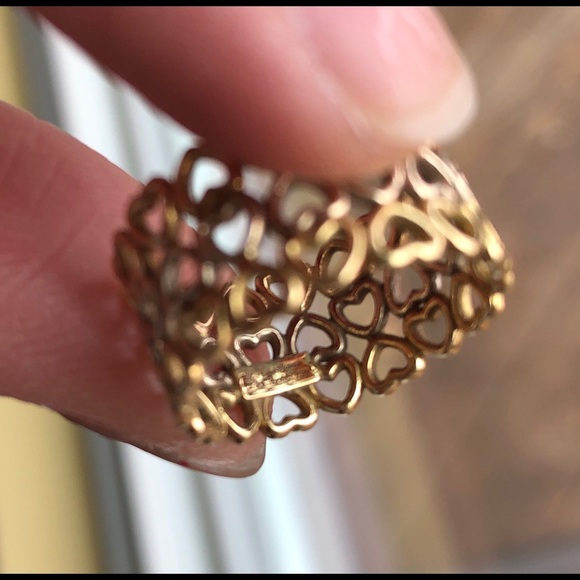 Tiffany Tri-Color 18k Picasso Crown & Heart band - Picture 5 of 7